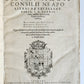 1566 LAW BOOK antique PIGSKIN FOLIO Decisions of Holy Royal Council of Naples