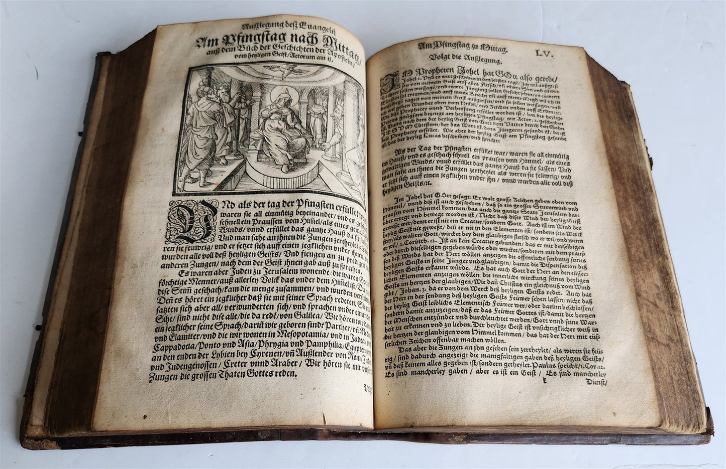 1586 BIBLE COMMENTARY by JOHANN WERNER in GERMAN antique ILLUSTRATED rare FOLIO
