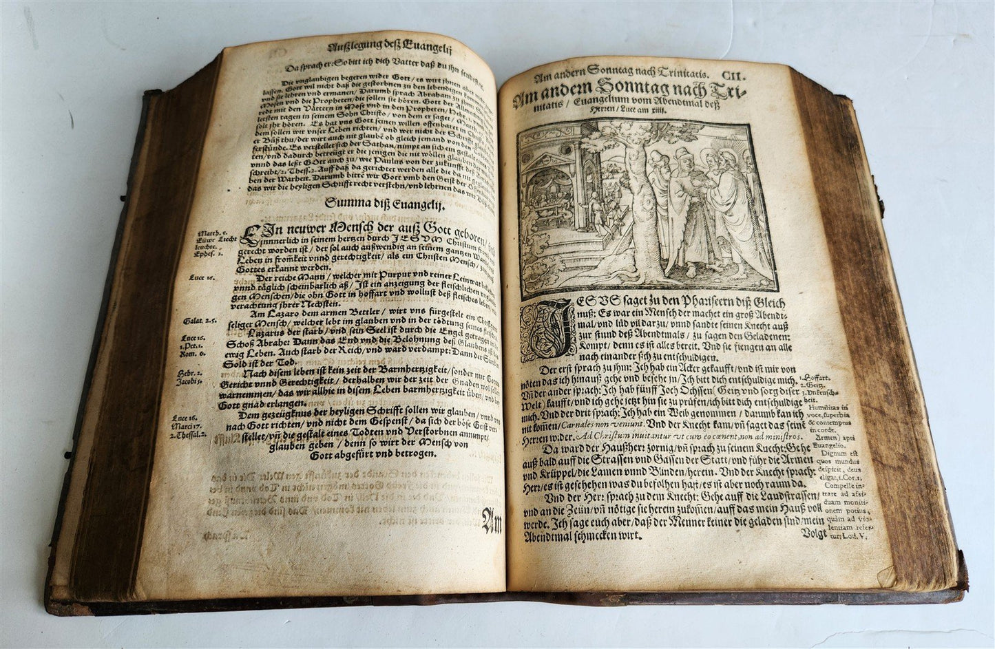 1586 BIBLE COMMENTARY by JOHANN WERNER in GERMAN antique ILLUSTRATED rare FOLIO
