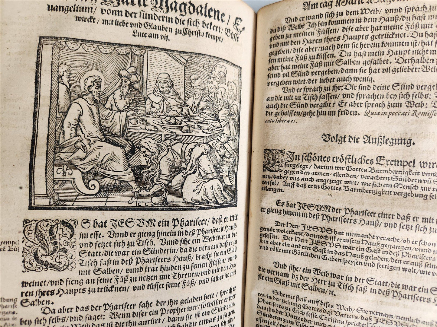 1586 BIBLE COMMENTARY by JOHANN WERNER in GERMAN antique ILLUSTRATED rare FOLIO