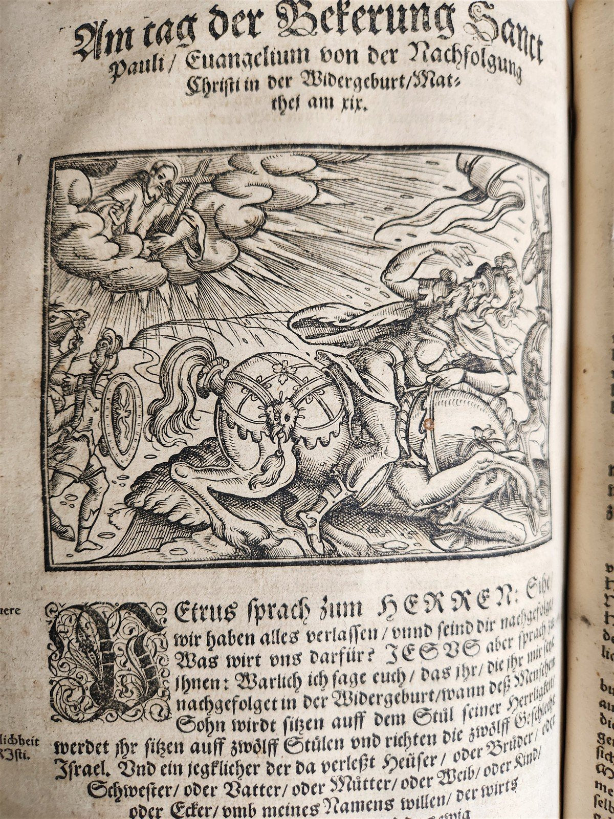 1586 BIBLE COMMENTARY by JOHANN WERNER in GERMAN antique ILLUSTRATED rare FOLIO