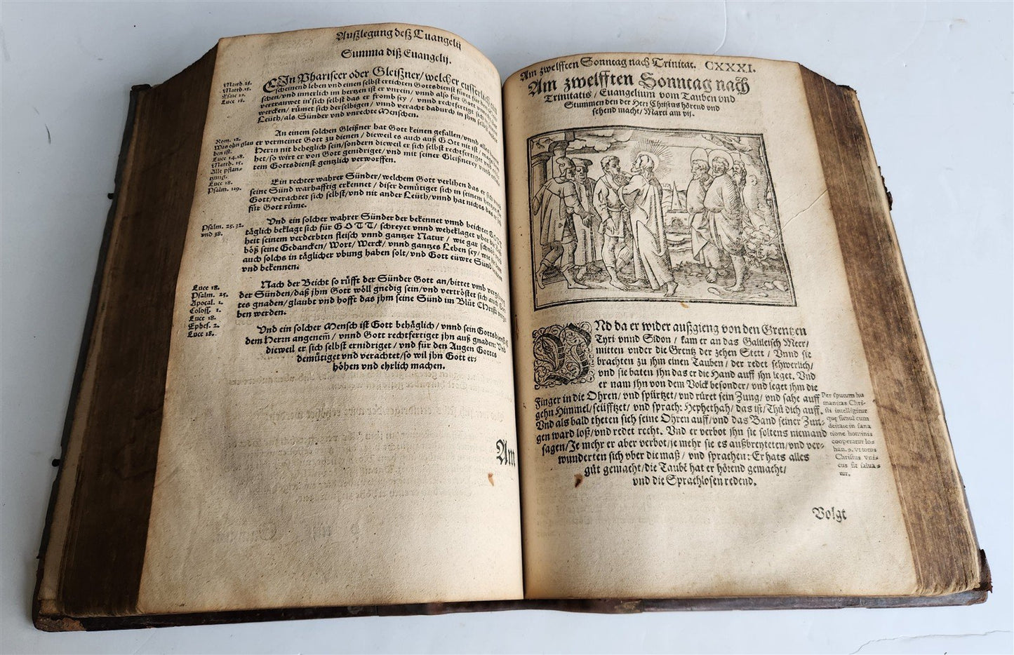 1586 BIBLE COMMENTARY by JOHANN WERNER in GERMAN antique ILLUSTRATED rare FOLIO