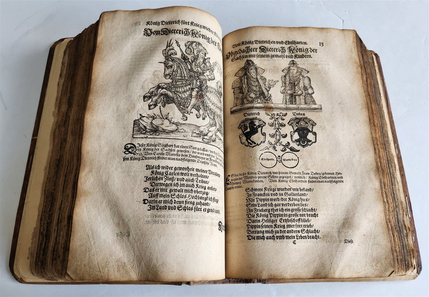 1586-1606 TRAVEL GUIDE TO BIBLE in GERMAN antique ILLUSTRATED rare FOLIO
