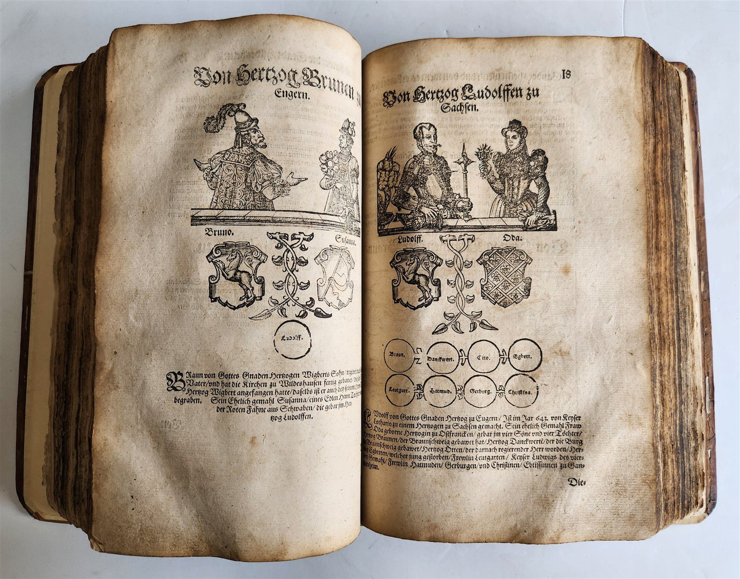 1586-1606 TRAVEL GUIDE TO BIBLE in GERMAN antique ILLUSTRATED rare FOLIO