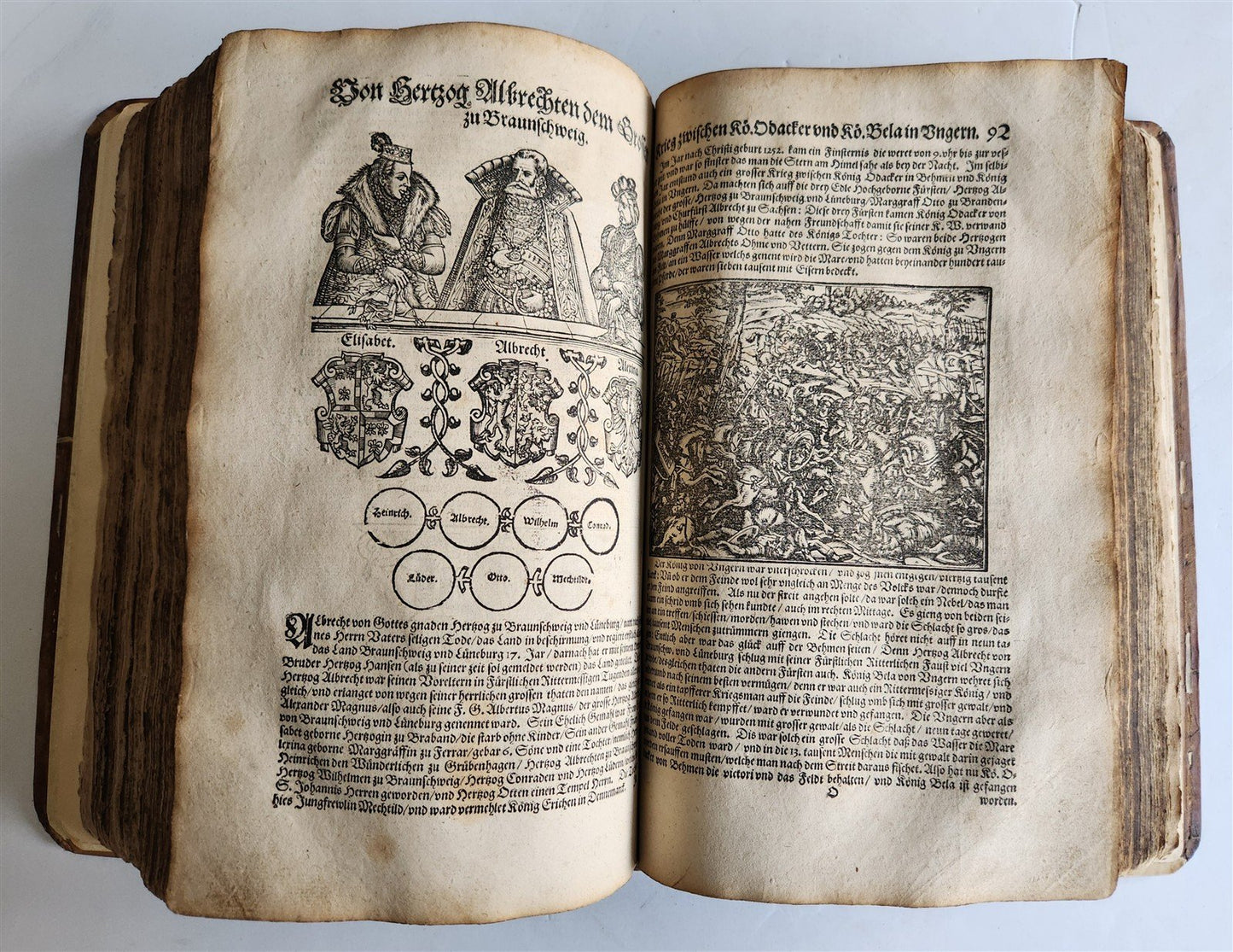 1586-1606 TRAVEL GUIDE TO BIBLE in GERMAN antique ILLUSTRATED rare FOLIO