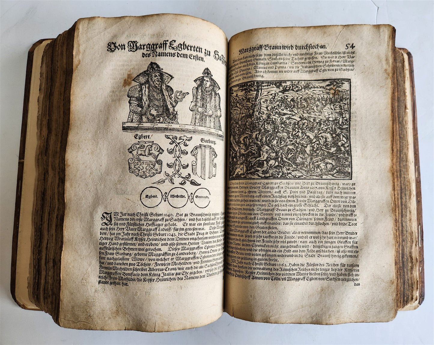 1586-1606 TRAVEL GUIDE TO BIBLE in GERMAN antique ILLUSTRATED rare FOLIO