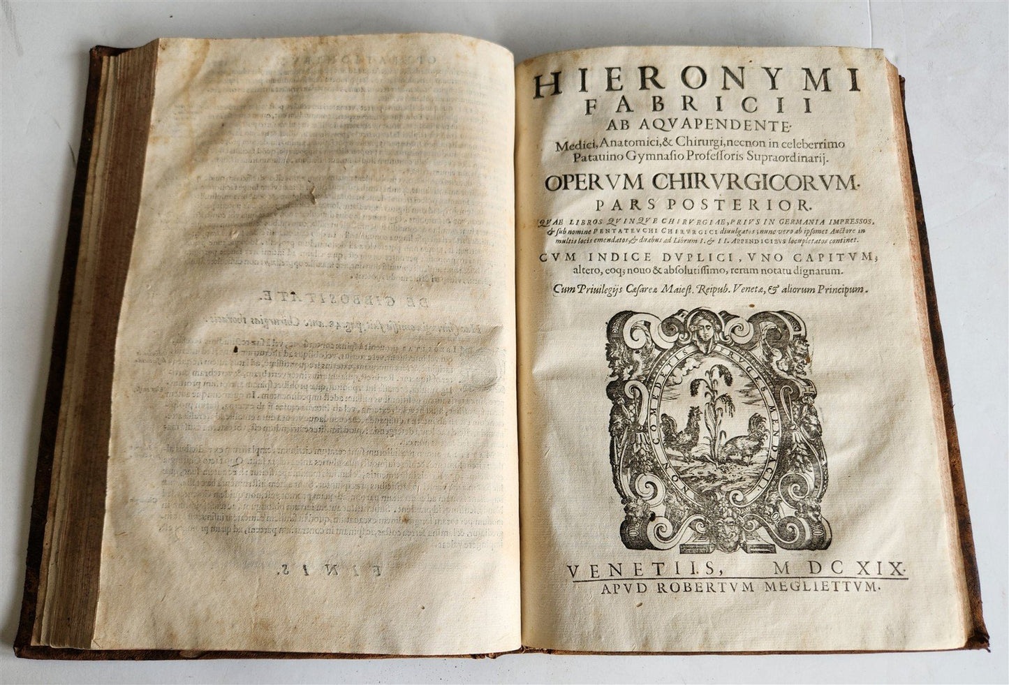 1619 SURGICAL TREATISE of FABRICIUS antique MEDICAL