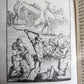 1753 ILLUSTRATED TORTURE & EXECUTION of EARLY CHRISTIANS antique 3 VOLS vellum