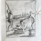 1753 ILLUSTRATED TORTURE & EXECUTION of EARLY CHRISTIANS antique 3 VOLS vellum