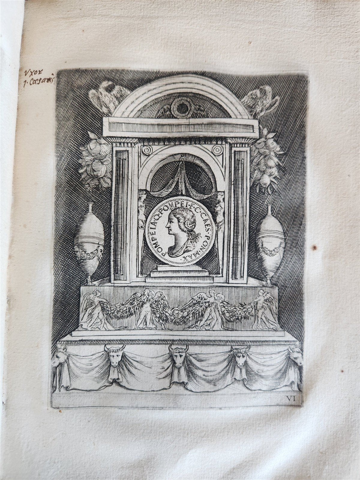 1600 ILLUSTRATED ROMAN EMPRESSES PORTRAITS antique 55 COPPER PLATES