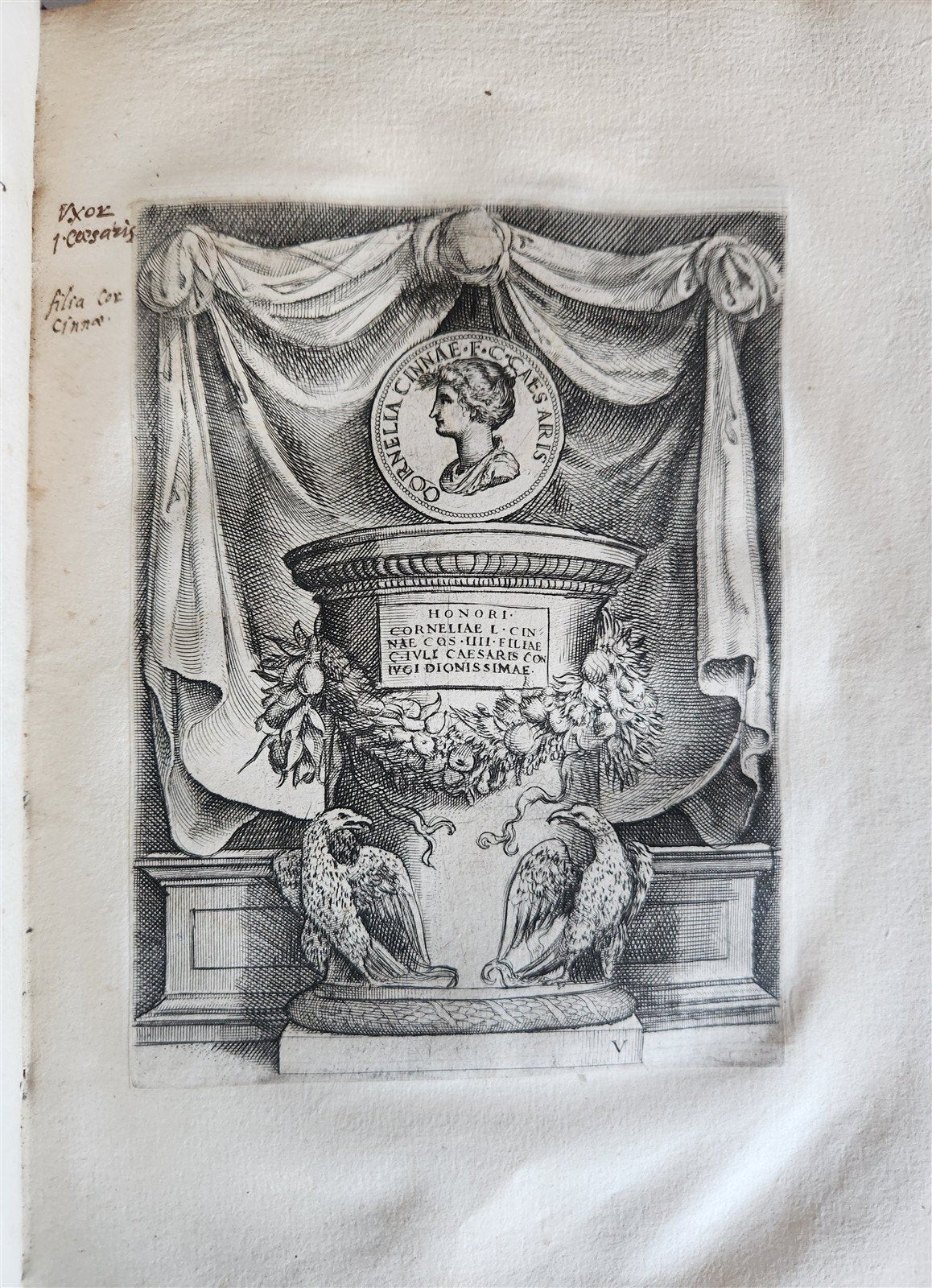 1600 ILLUSTRATED ROMAN EMPRESSES PORTRAITS antique 55 COPPER PLATES