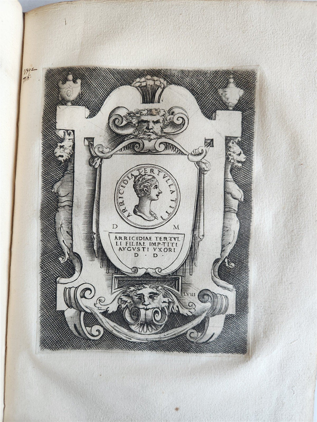 1600 ILLUSTRATED ROMAN EMPRESSES PORTRAITS antique 55 COPPER PLATES