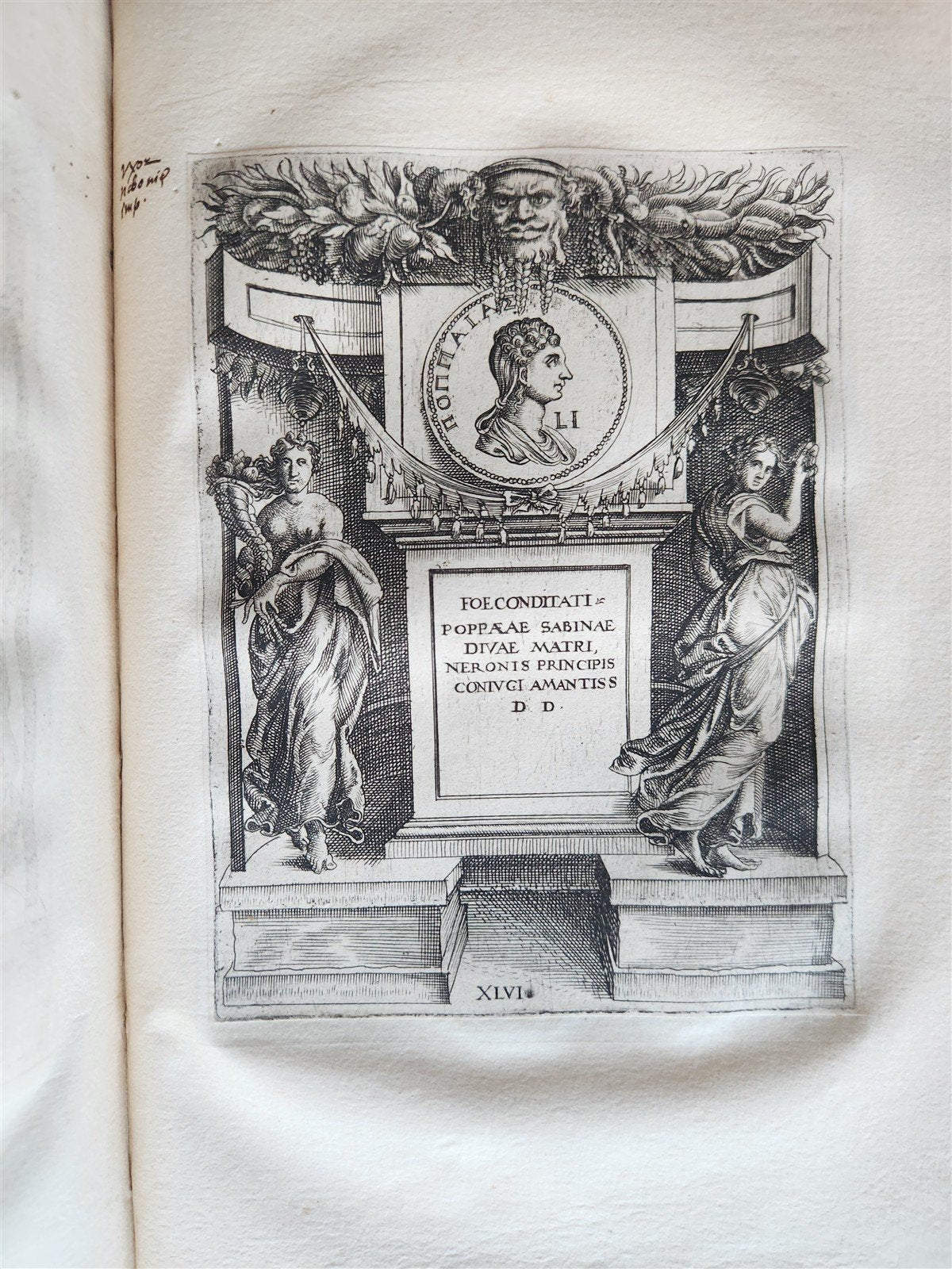 1600 ILLUSTRATED ROMAN EMPRESSES PORTRAITS antique 55 COPPER PLATES