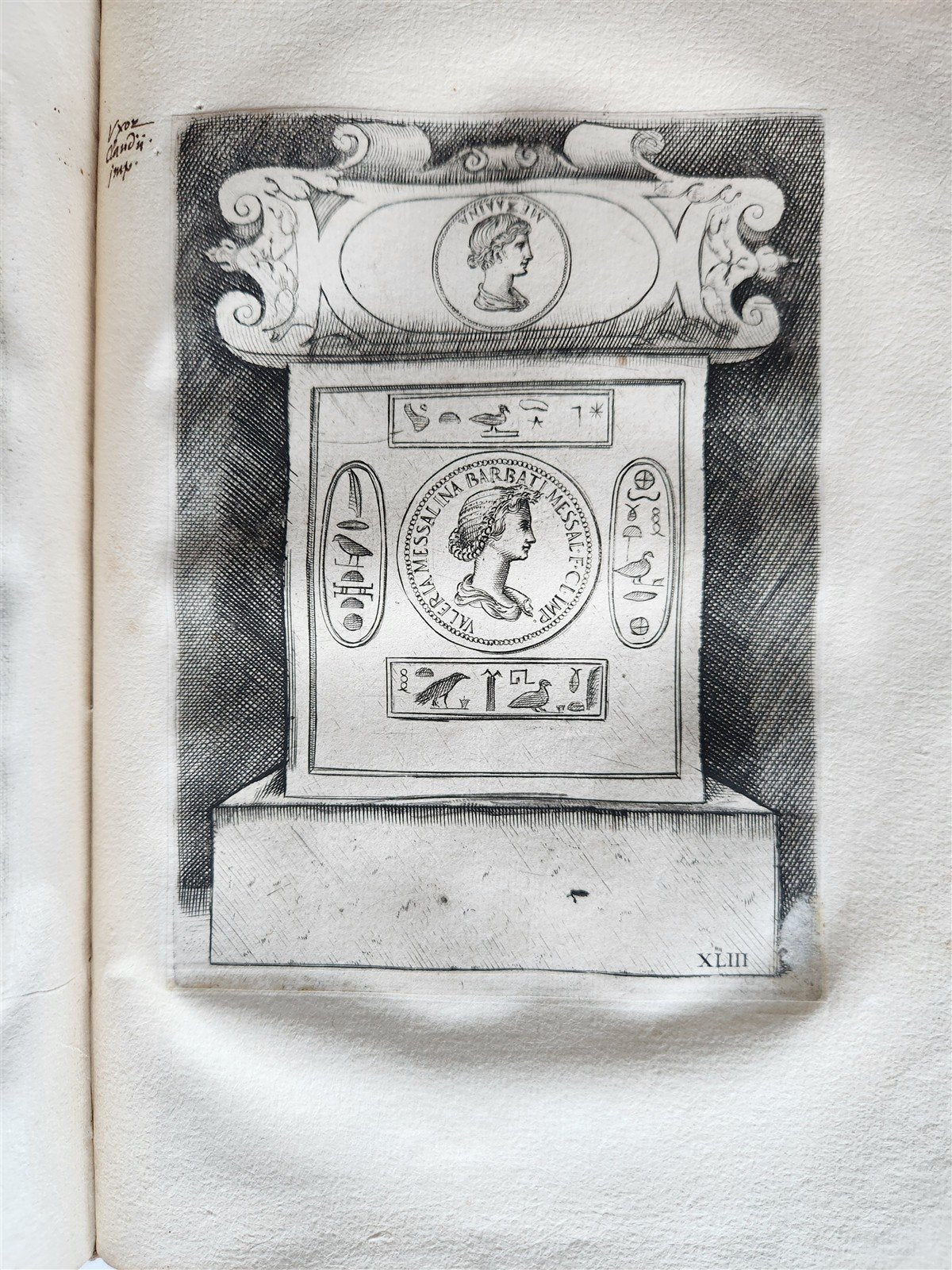 1600 ILLUSTRATED ROMAN EMPRESSES PORTRAITS antique 55 COPPER PLATES