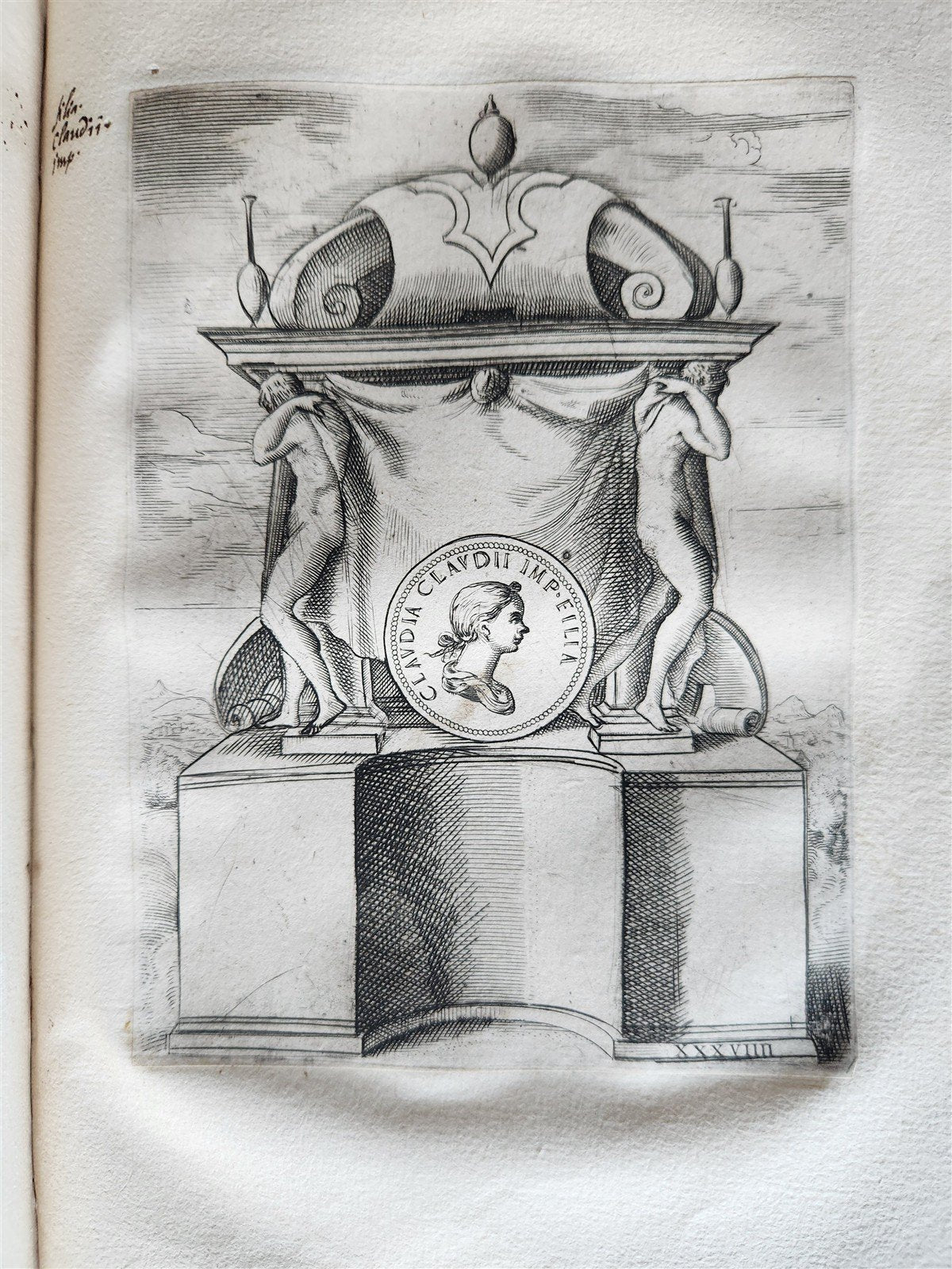 1600 ILLUSTRATED ROMAN EMPRESSES PORTRAITS antique 55 COPPER PLATES