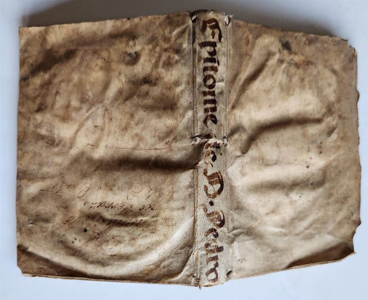 1666 KING PEDRO HISTORY in PORTUGUESE antique VELLUM BOUND w/ MANUSCRIPT SPINE