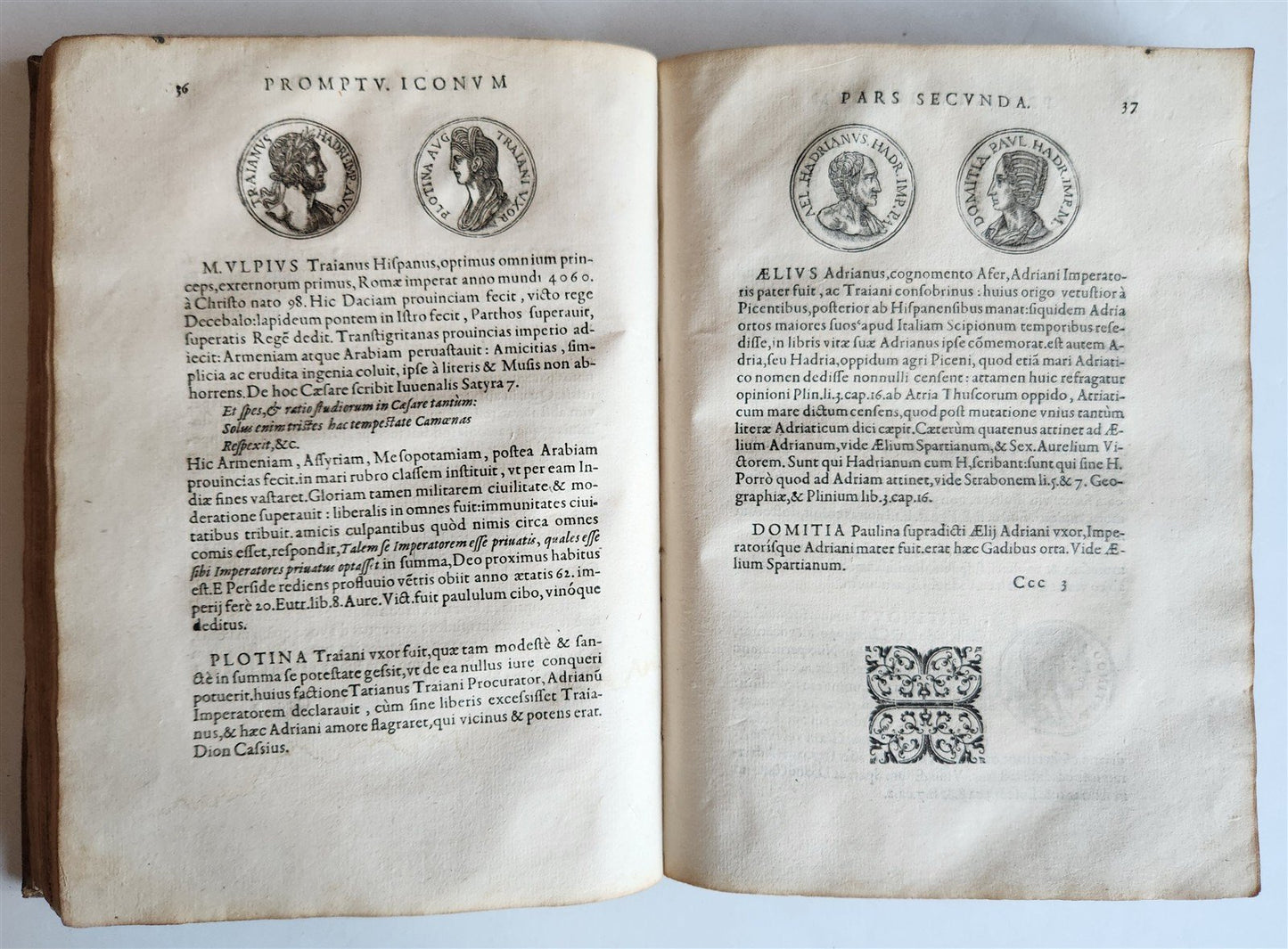 1578 NOTABLE MEN BIOGRAPHIES ILLUSTRATED antique Promtuarii iconum VELLUM 16th C