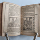 1588 THEOLOGY antique ILLUSTRATED w/ 93 WOODCUT ENGRAVINGS PIGSKIN BINDING
