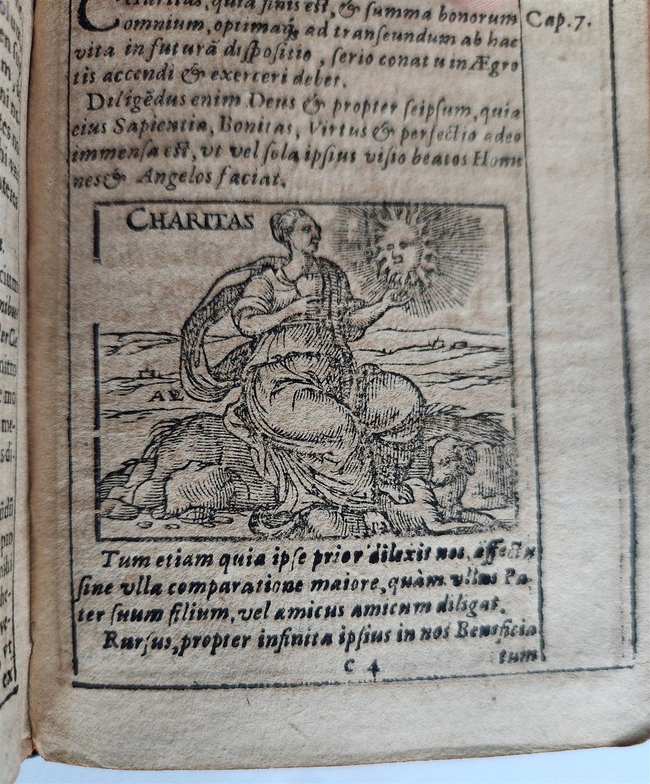 1588 THEOLOGY antique ILLUSTRATED w/ 93 WOODCUT ENGRAVINGS PIGSKIN BINDING