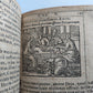 1588 THEOLOGY antique ILLUSTRATED w/ 93 WOODCUT ENGRAVINGS PIGSKIN BINDING
