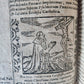 1588 THEOLOGY antique ILLUSTRATED w/ 93 WOODCUT ENGRAVINGS PIGSKIN BINDING