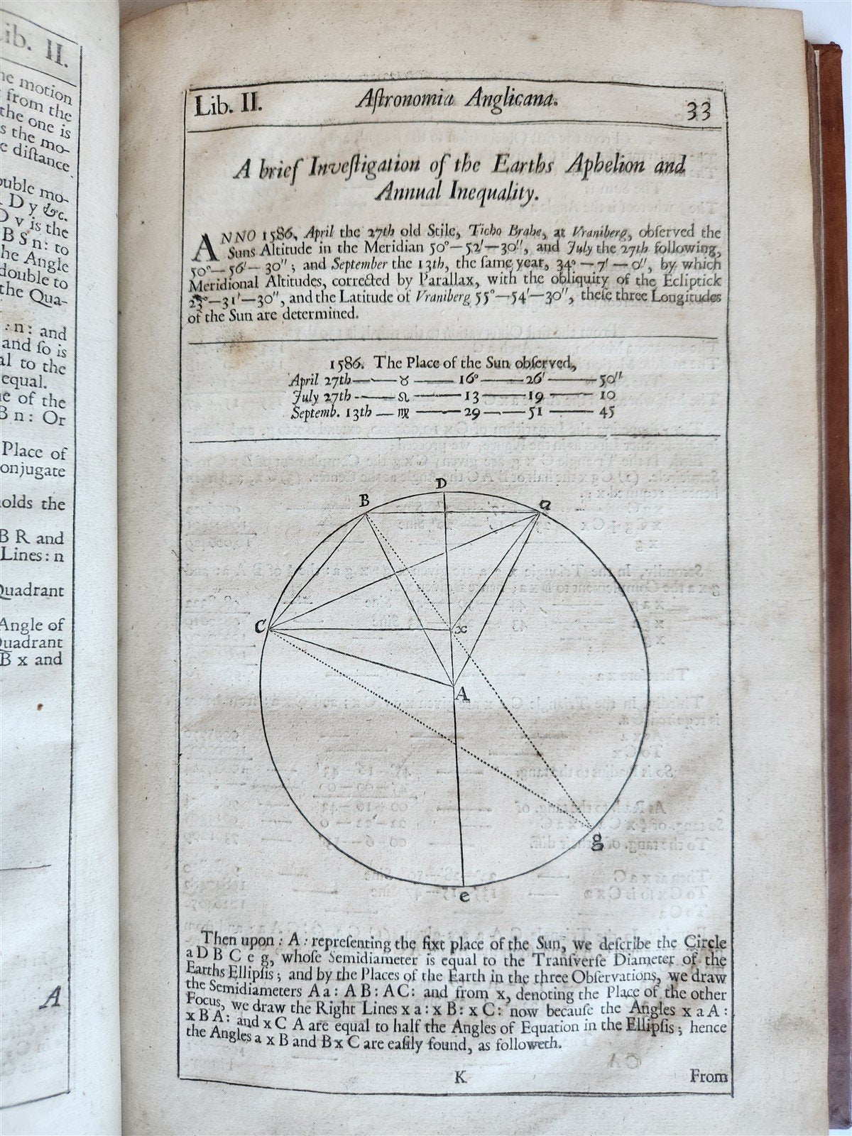 1699 ASTRONOMIA ANGLICANA in ENGLISH by N. Greenwood antique ILLUSTRATED scarce