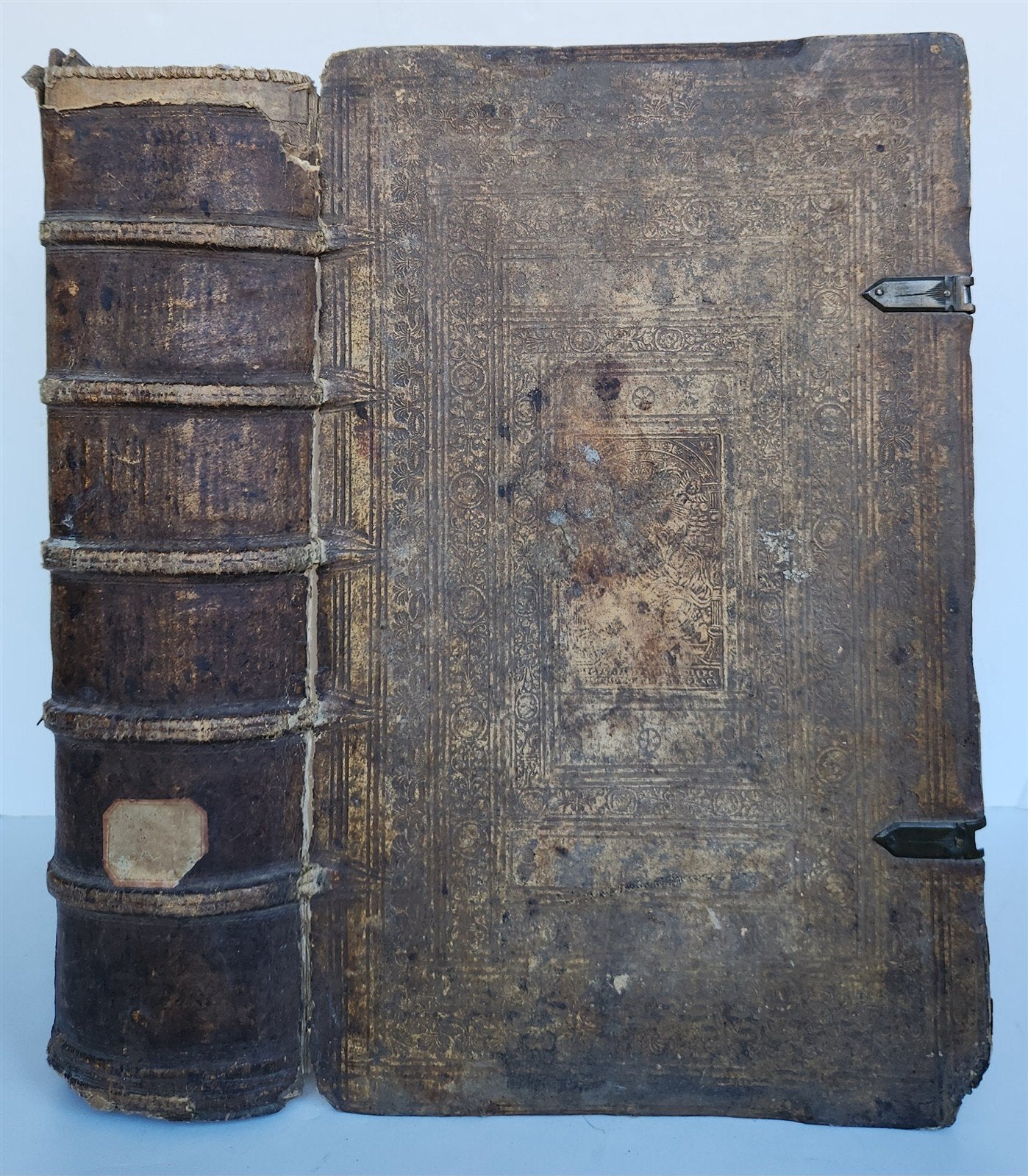 1576 Examination of the Council of Trent antique PIGSKIN FOLIO in GERMAN