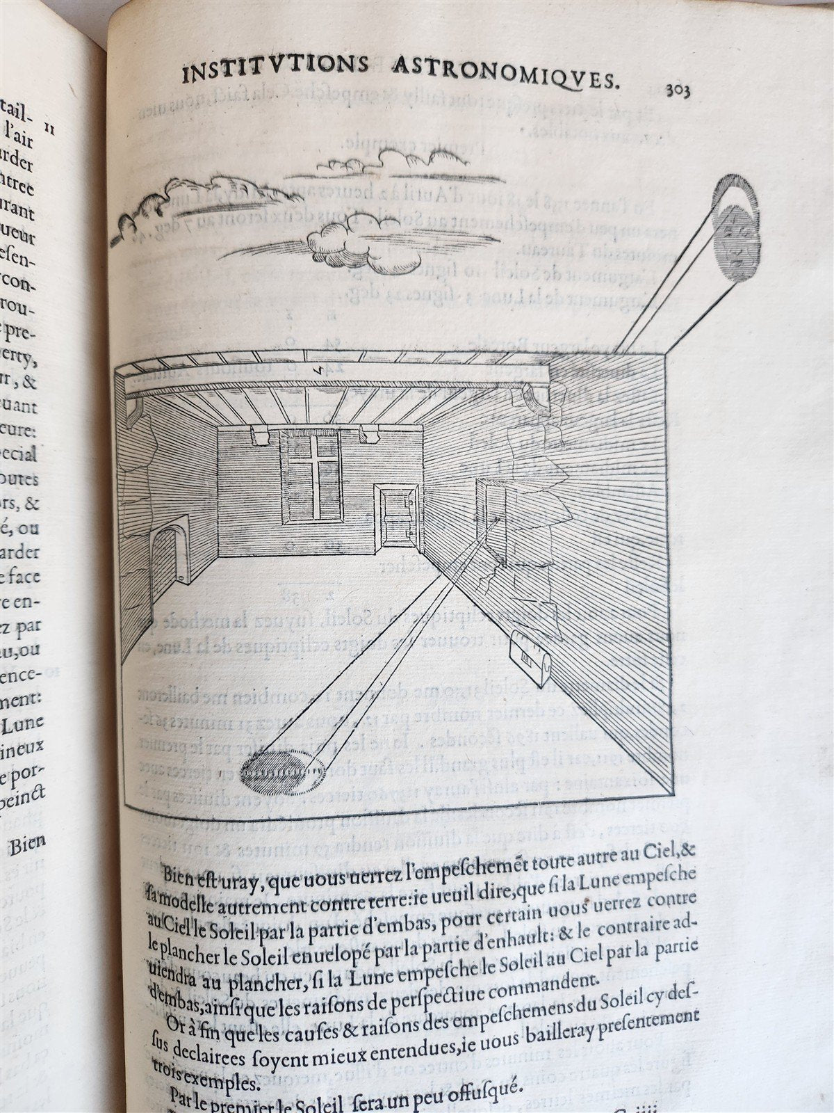 1557 ASTRONOMY ILLUSTRATED antique Les Institutions Astronomiques J.P. de Mesmes