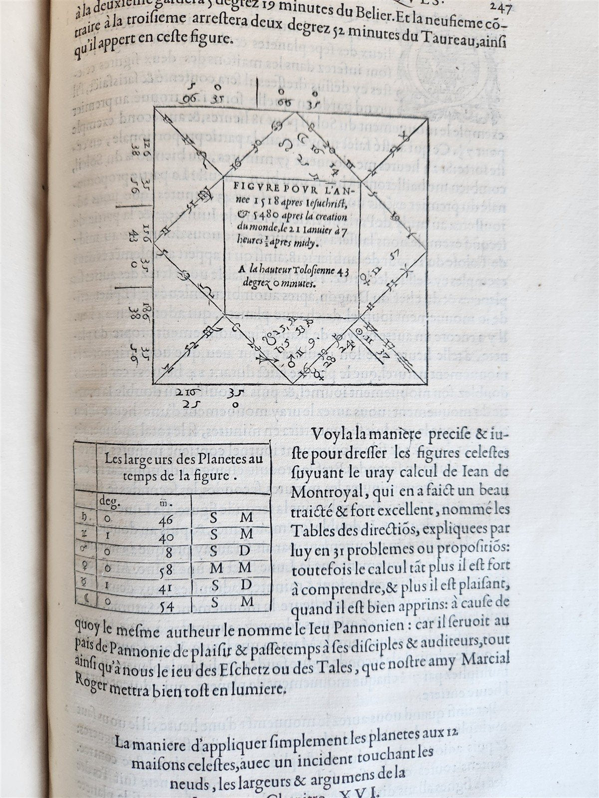 1557 ASTRONOMY ILLUSTRATED antique Les Institutions Astronomiques J.P. de Mesmes