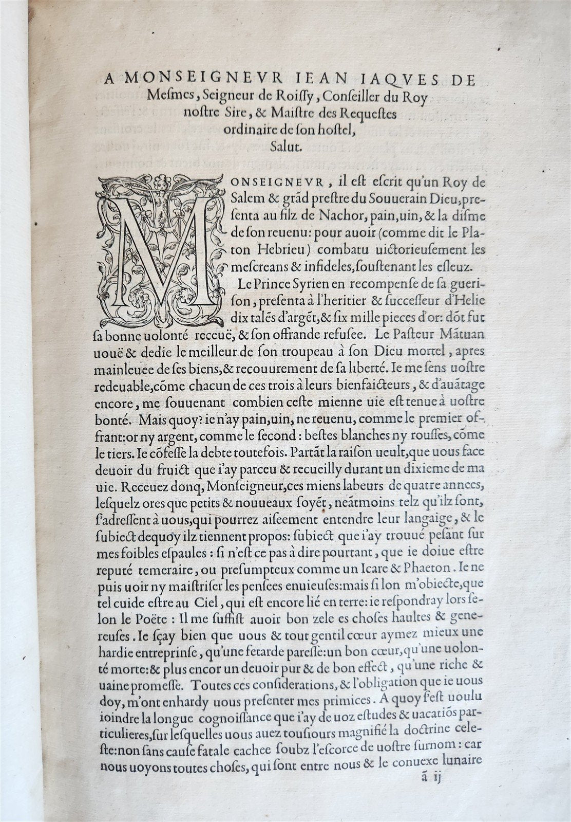 1557 ASTRONOMY ILLUSTRATED antique Les Institutions Astronomiques J.P. de Mesmes