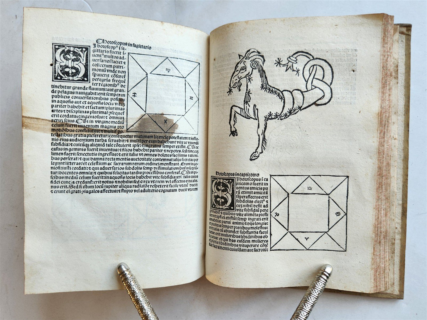 1502 ASTROLOGY POST-INCUNABUL ILLUSTRATED antique Astrolabium Planum by J.ENGEL