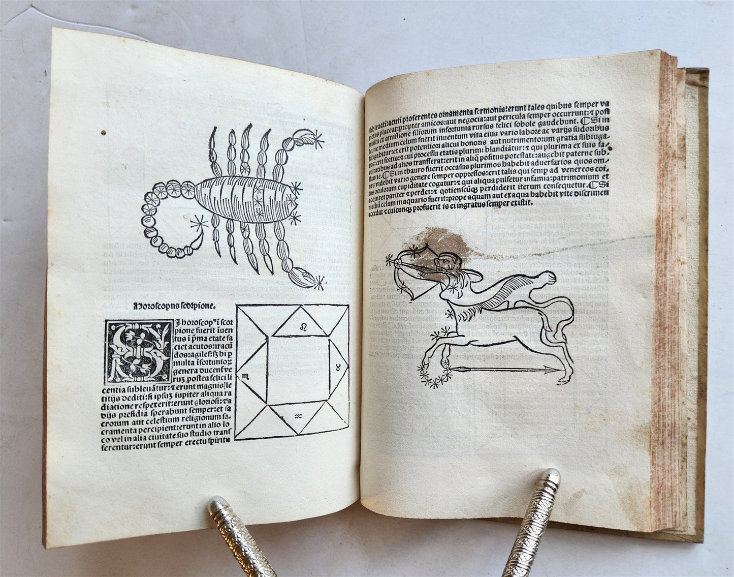 1502 ASTROLOGY POST-INCUNABUL ILLUSTRATED antique Astrolabium Planum by J.ENGEL