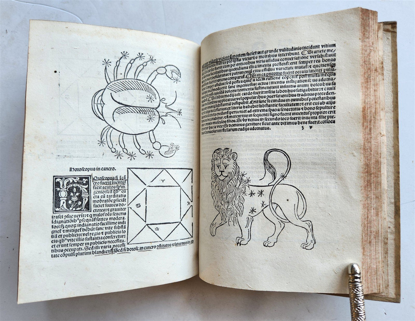 1502 ASTROLOGY POST-INCUNABUL ILLUSTRATED antique Astrolabium Planum by J.ENGEL
