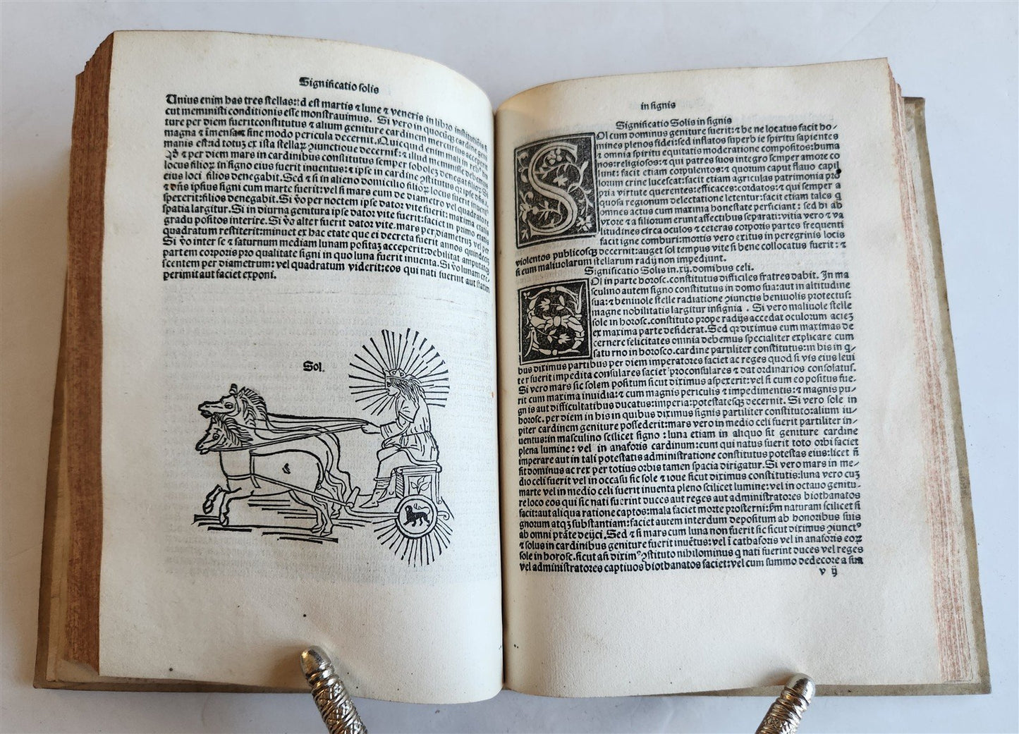 1502 ASTROLOGY POST-INCUNABUL ILLUSTRATED antique Astrolabium Planum by J.ENGEL