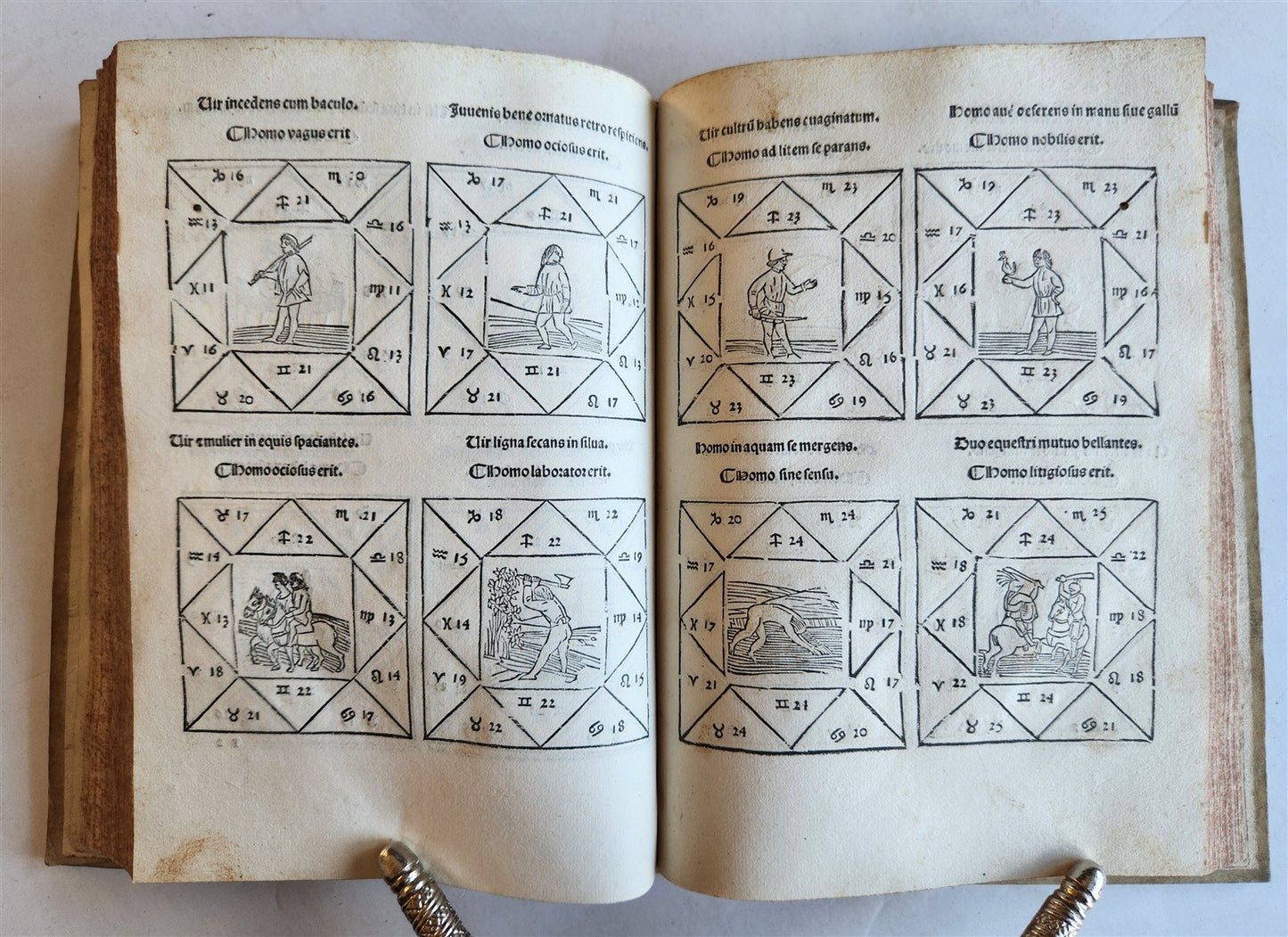 1502 ASTROLOGY POST-INCUNABUL ILLUSTRATED antique Astrolabium Planum by J.ENGEL