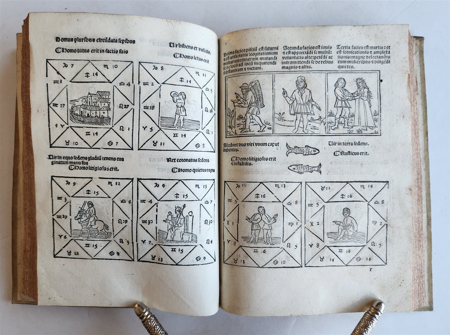 1502 ASTROLOGY POST-INCUNABUL ILLUSTRATED antique Astrolabium Planum by J.ENGEL