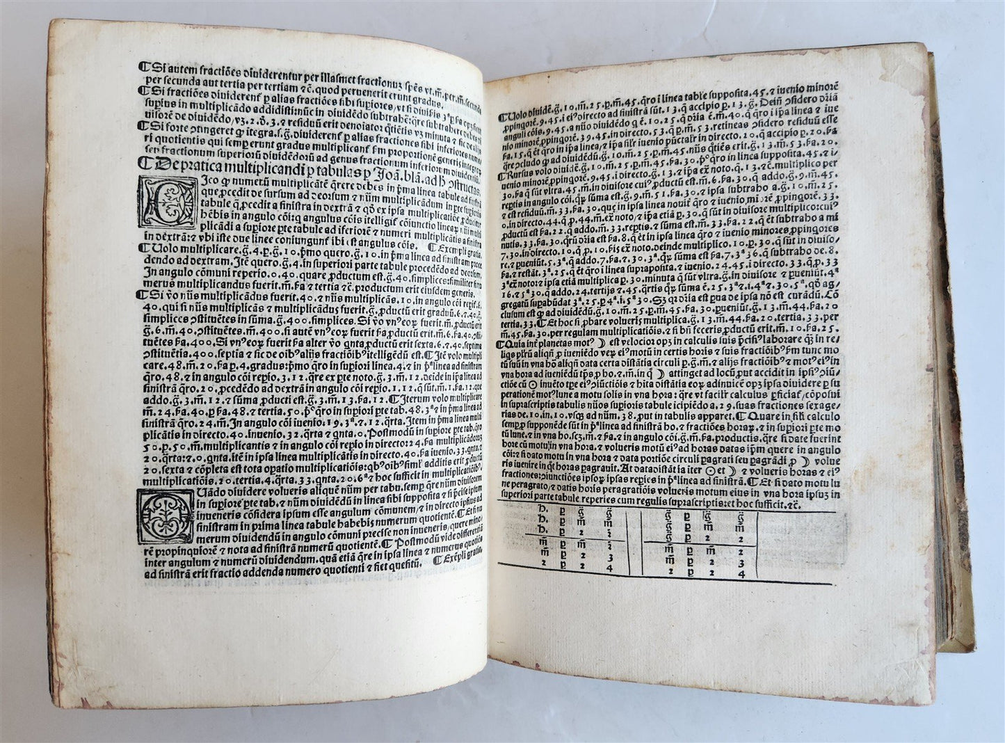 1526 ASTROLOGY ASTRONOMY TABULE Giovanni Bianchini POST-INCUNABULA antique RARE