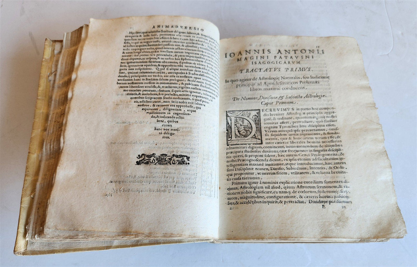 1582 ASTRONOMY & ASTROLOGY Ephemerides Coelestium Motuum ANTIQUE 2 vellum vols