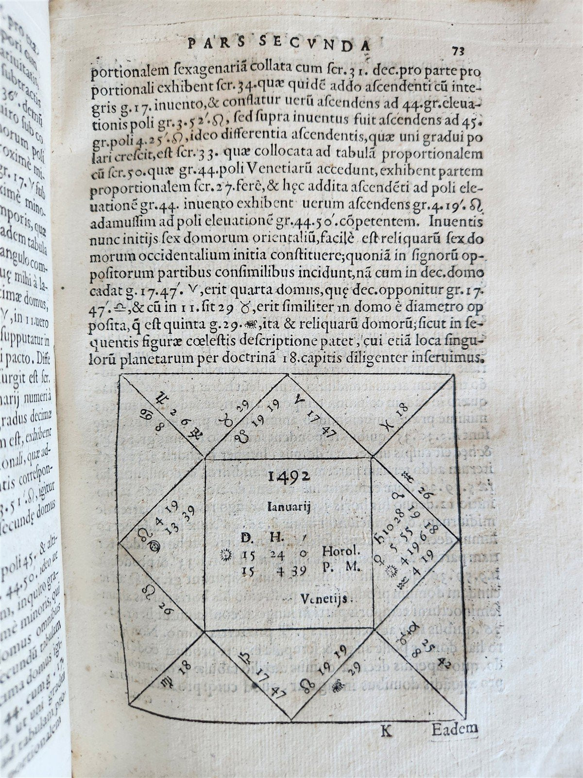 1582 ASTRONOMY & ASTROLOGY Ephemerides Coelestium Motuum ANTIQUE 2 vellum vols