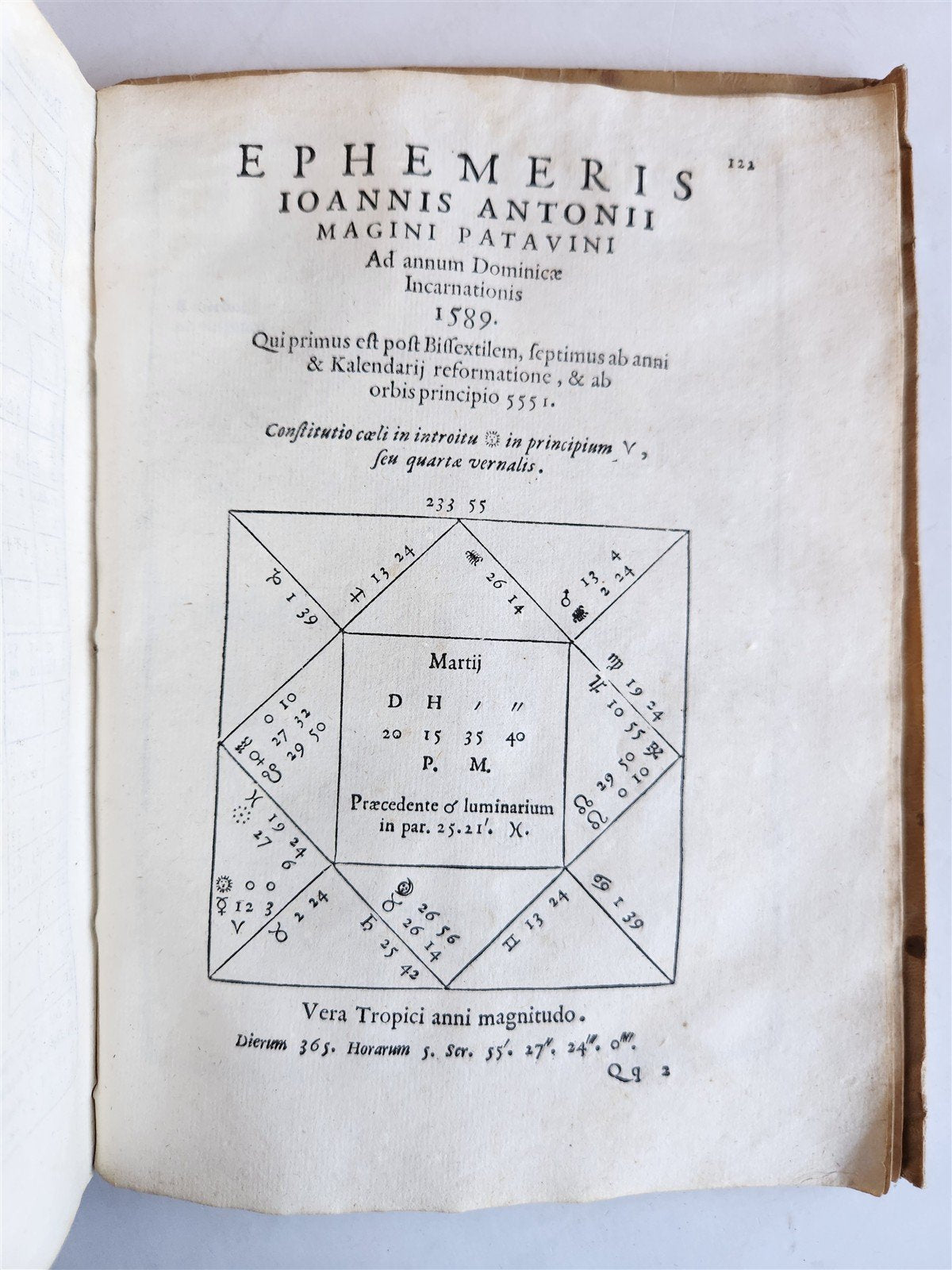 1582 ASTRONOMY & ASTROLOGY Ephemerides Coelestium Motuum ANTIQUE 2 vellum vols