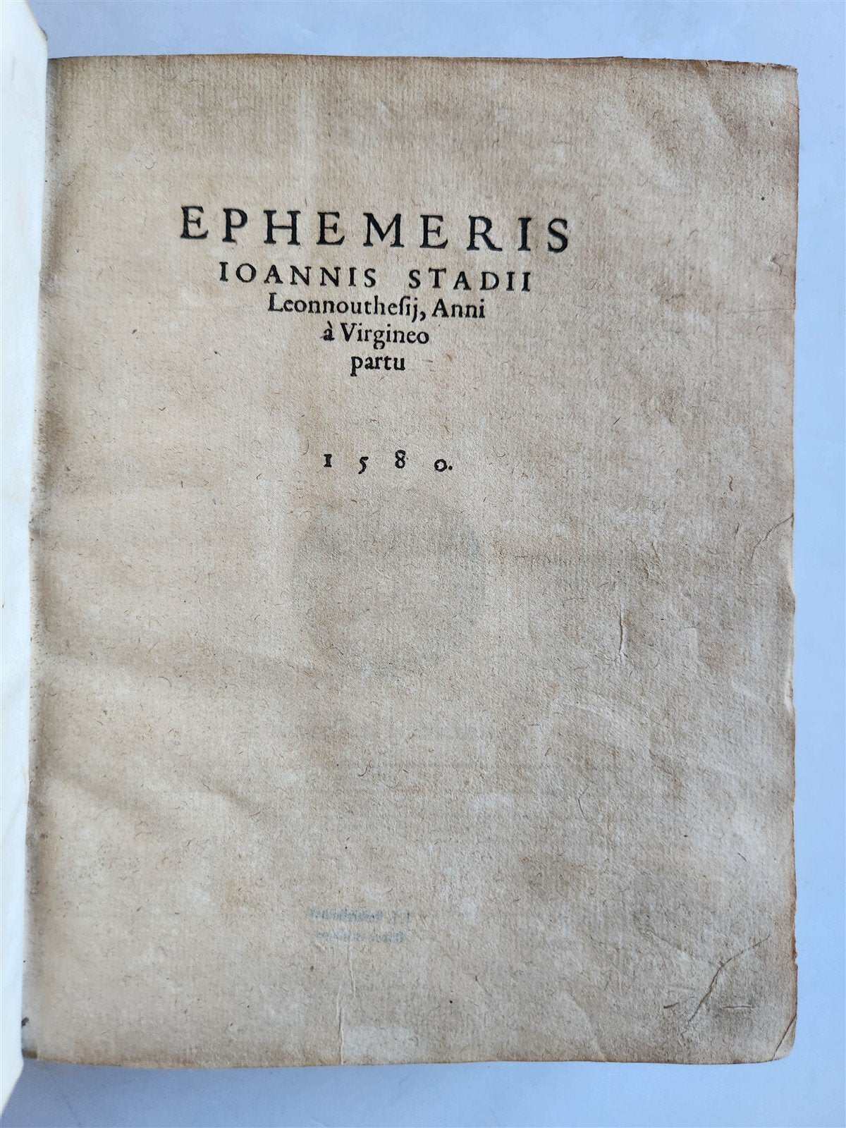 1581 ASTROLOGY & ASTRONOMY Ephemerides Johannes Stadius ANTIQUE 2 PIGSKIN VOLS