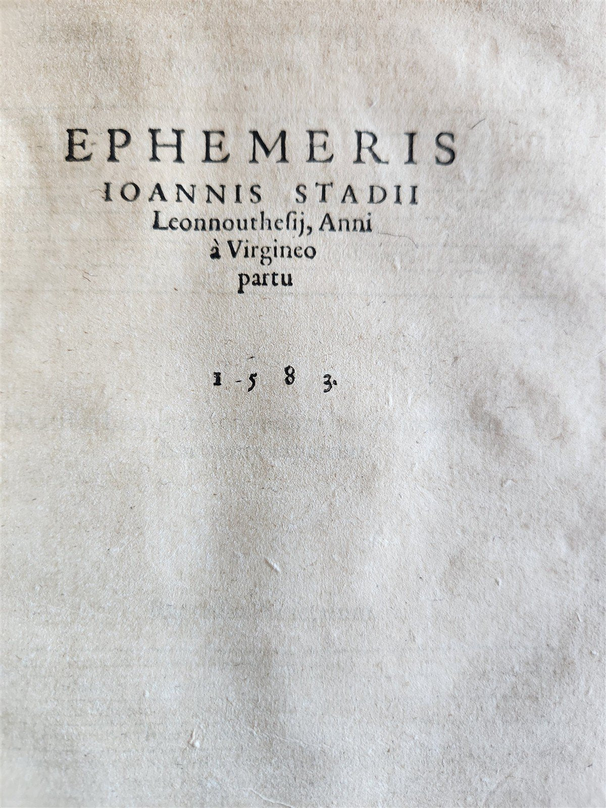1581 ASTROLOGY & ASTRONOMY Ephemerides Johannes Stadius ANTIQUE 2 PIGSKIN VOLS