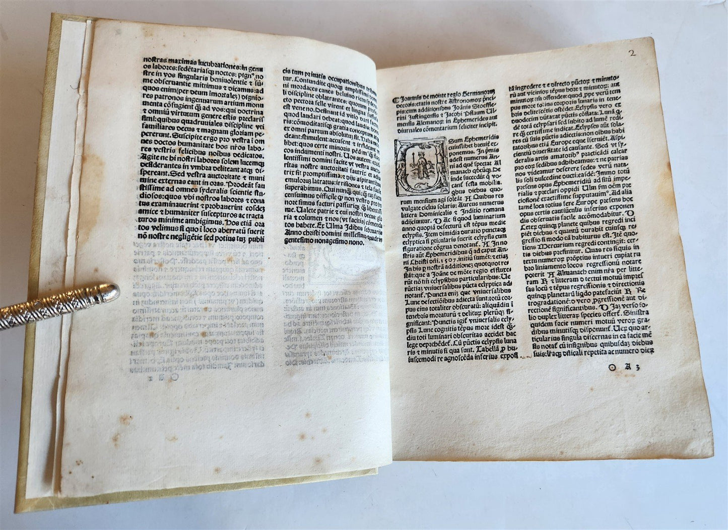 1521 Post-Incunabula ASTROLOGY & ASTRONOMY ALMANACH NOVA by J. Stoeffler ANTIQUE