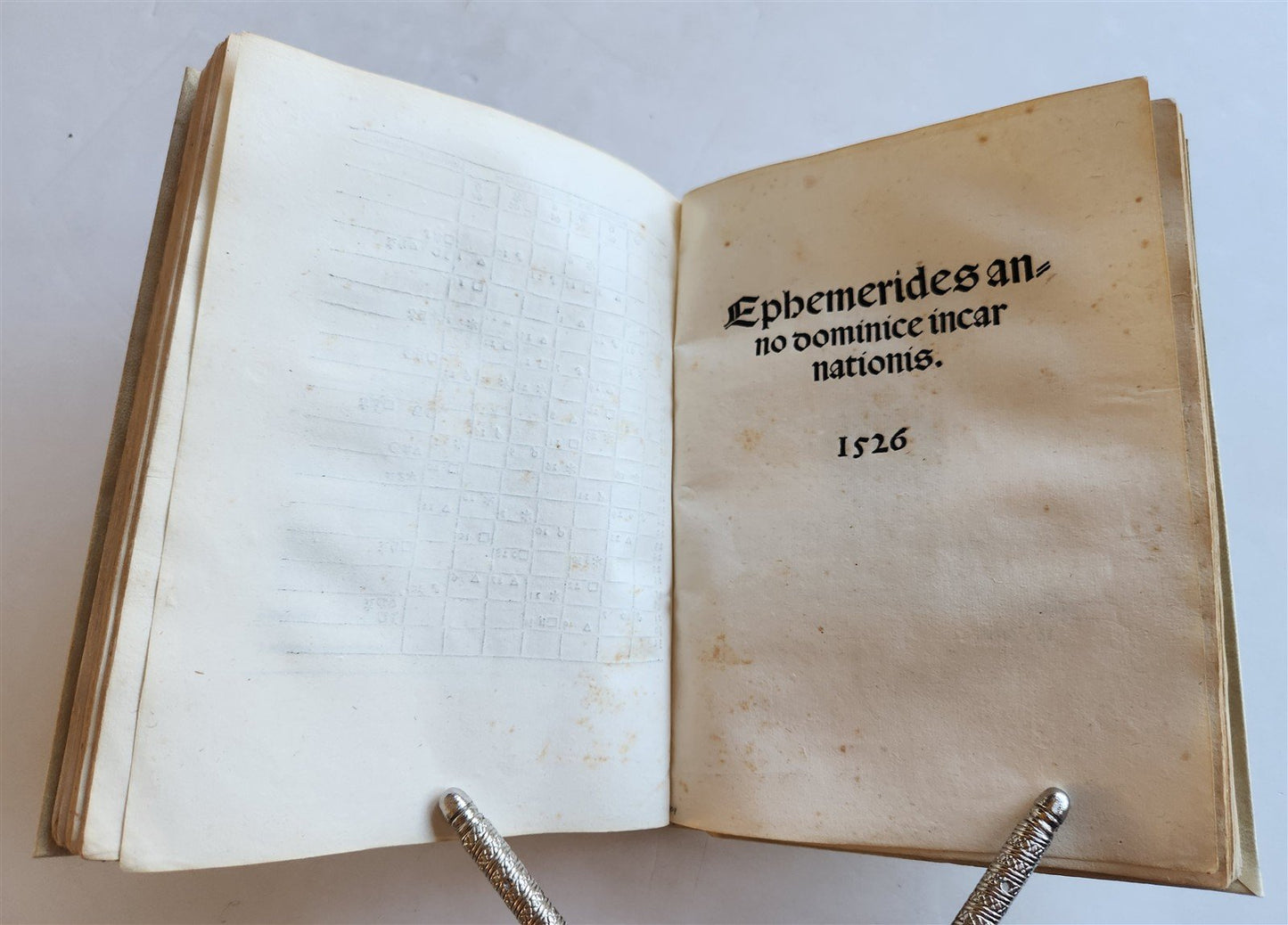 1521 Post-Incunabula ASTROLOGY & ASTRONOMY ALMANACH NOVA by J. Stoeffler ANTIQUE