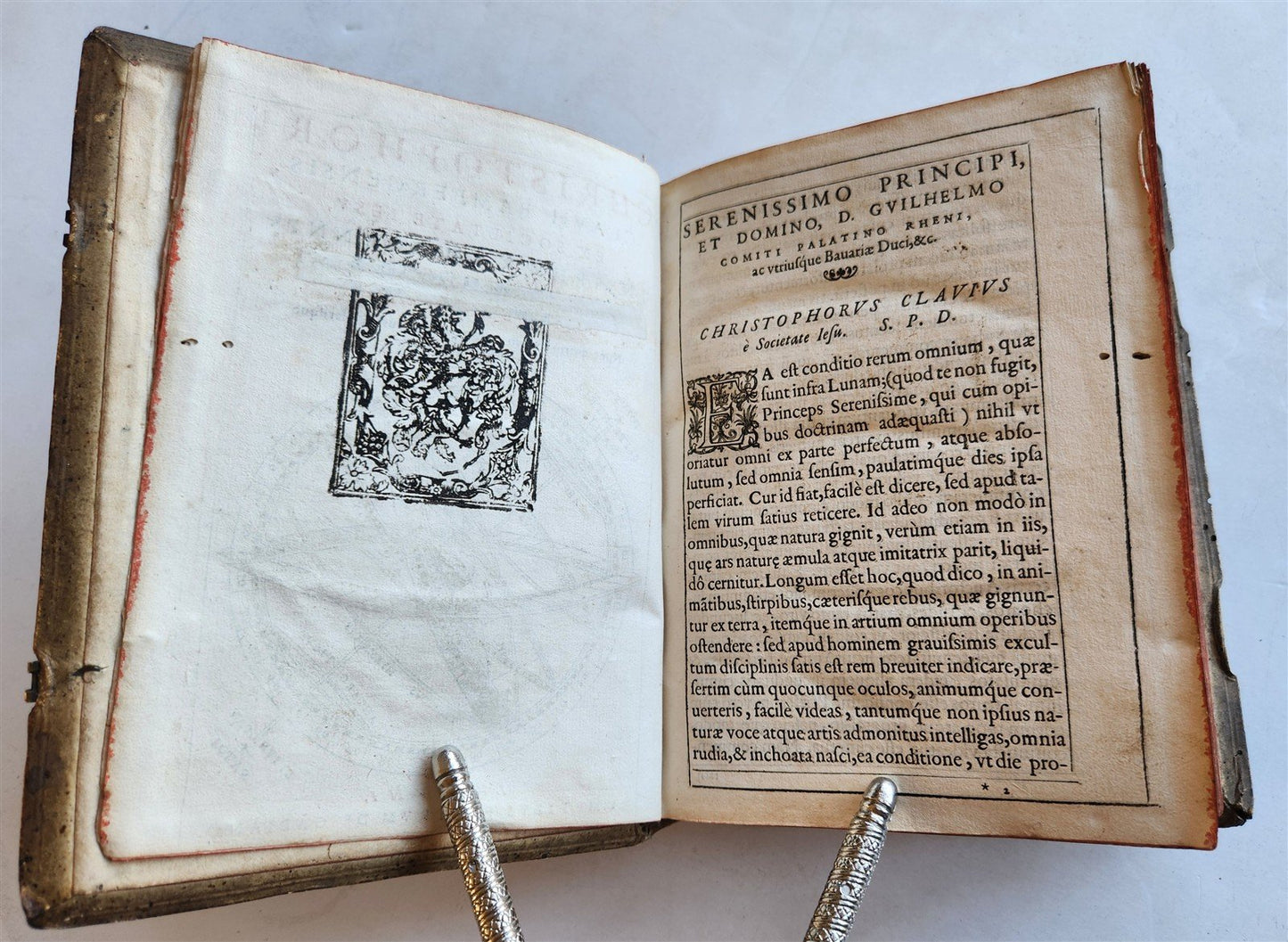 1593 ASTRONOMY In Sphaeram Joannis de Sacro Bosco ANTIQUE by Christopher Clavius