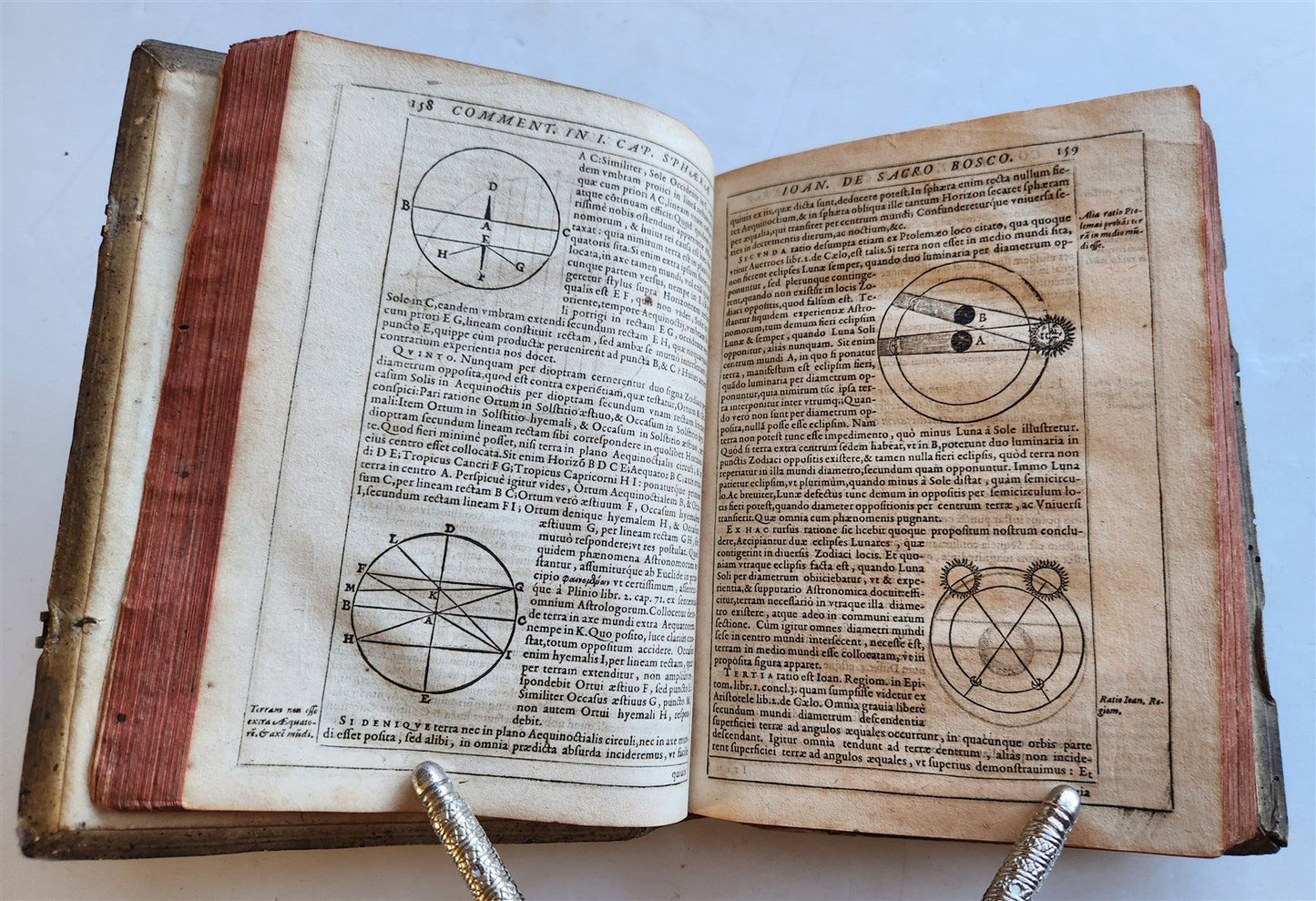 1593 ASTRONOMY In Sphaeram Joannis de Sacro Bosco ANTIQUE by Christopher Clavius