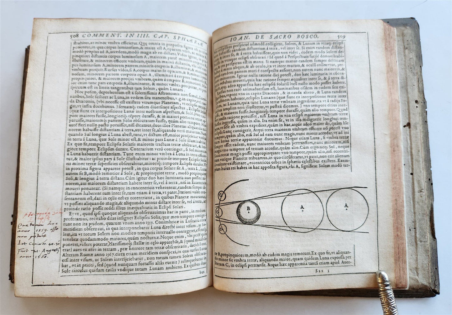 1593 ASTRONOMY In Sphaeram Joannis de Sacro Bosco ANTIQUE by Christopher Clavius