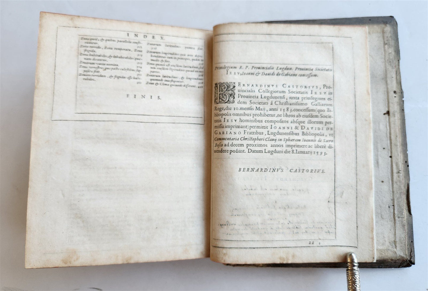 1593 ASTRONOMY In Sphaeram Joannis de Sacro Bosco ANTIQUE by Christopher Clavius