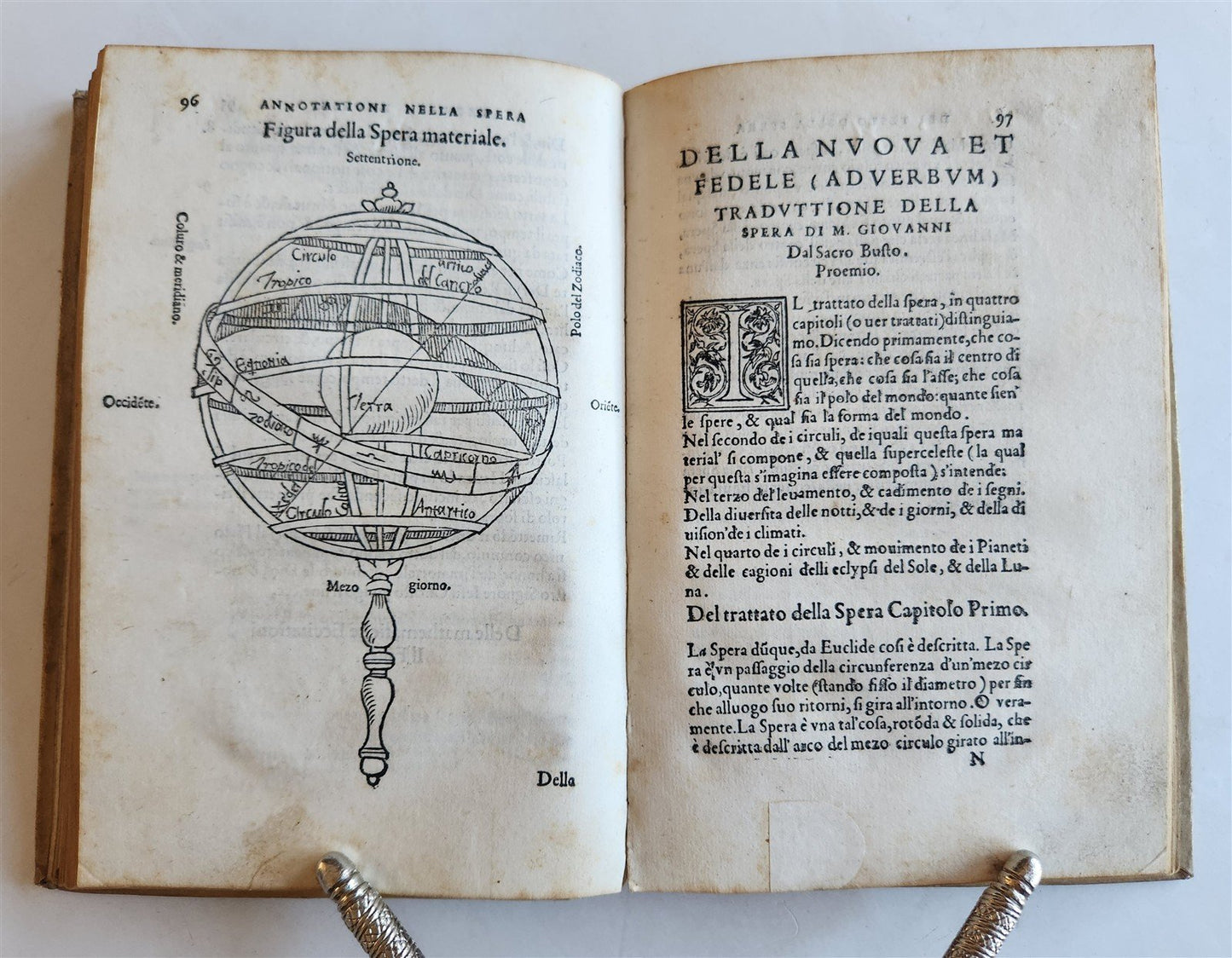 1550 ASTROLOGY Annotationi sopra la Lettione della Sphera del Sacrobosco ANTIQUE