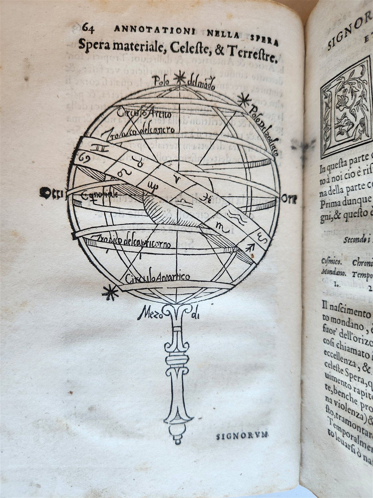1550 ASTROLOGY Annotationi sopra la Lettione della Sphera del Sacrobosco ANTIQUE